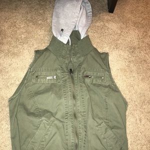 Vest with hood